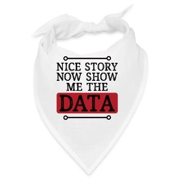 Deep Learning Machine Learning AI KI Datenanalyse - Bandana - Weiß - Vorne