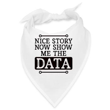 Deep Learning Machine Learning AI KI Datenanalyse - Bandana - Weiß - Vorne