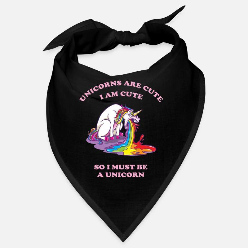 Licorne vomir avec arc-en-ciel Bandana