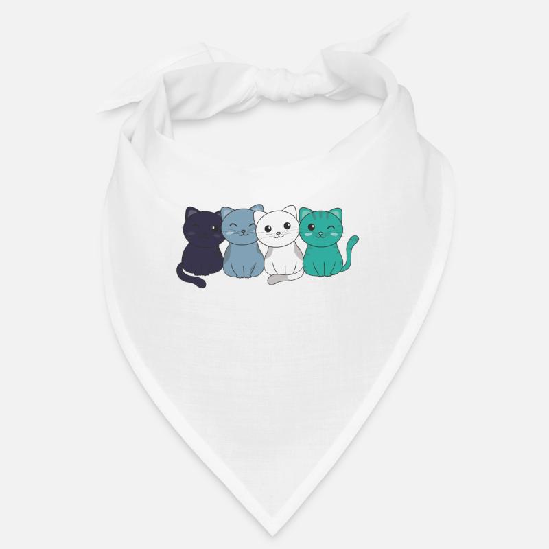orienté aroace Flag Pride LGBTQ mignons chats Bandana