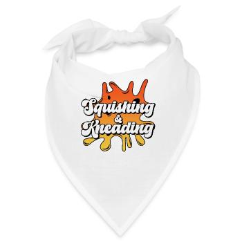 Schleim quetschen und kneten Schleim Splat Logo - Bandana - Weiß - Vorne