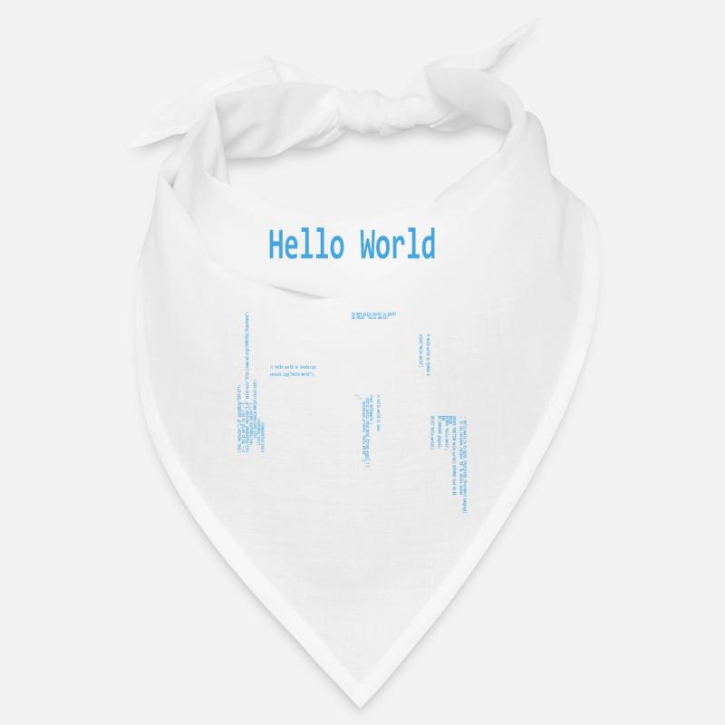 Hello World Programming Languages Programmer Nerd Bandana