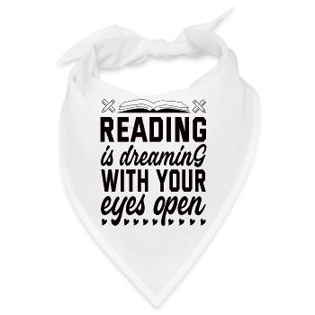 Bücher Lesen Bücherwurm - Bandana - Weiß - Vorne