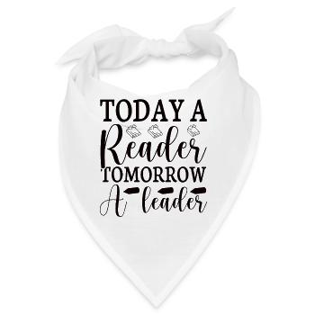 Bücher Lesen Bücherwurm - Bandana - Weiß - Vorne
