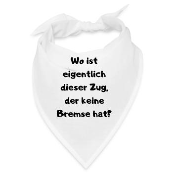 Partyspruch für Malle, Karneval ect. - Kostümidee - Bandana - Weiß - Vorne