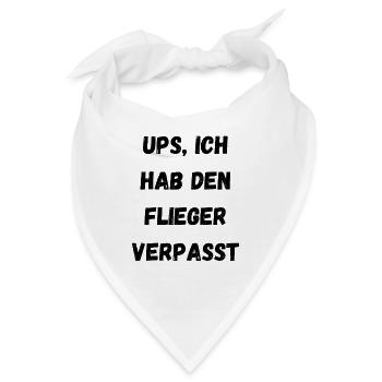 Partyspruch für Malle, Karneval ect. - Kostümidee - Bandana - Weiß - Vorne