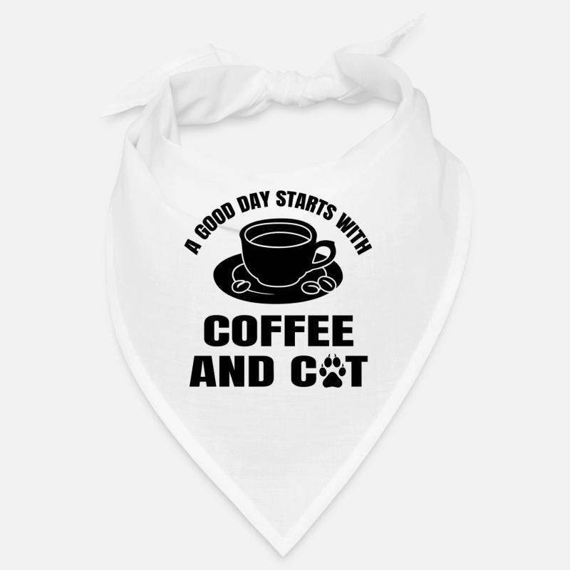 Katze Kaffee Hauskatze Kater Coffee Kätzchen Bandana