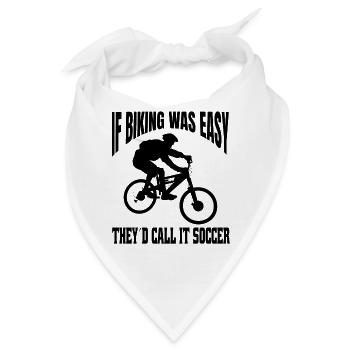 Fahrrad Mountainbike Radeln Fahrradtour Radfahren - Bandana - Weiß - Vorne