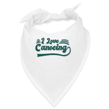 Ich liebe Kanusport - Bandana - Weiß - Vorne