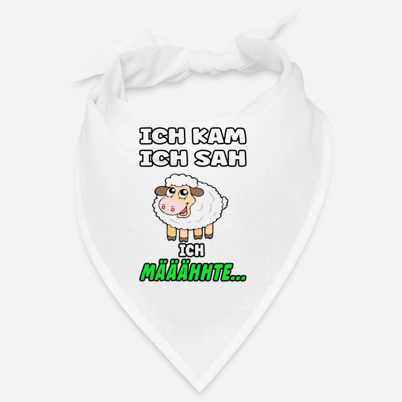 Schäfchen Spruch - Lustiges Design mit Schaf Bandana