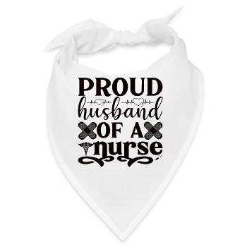 Ehemann einer Krankenschwester - Bandana - Weiß - Vorne