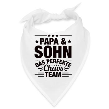Papa und Söhne Sohn Vater Sohn - Bandana - Weiß - Vorne
