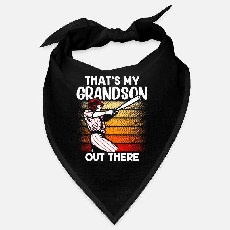 This is my grandson out there playing baseball Bandana