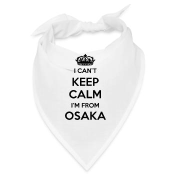 Ich Kann Nicht Ruhig Bleiben, Ich Komme Aus Osaka - Bandana - Weiß - Vorne