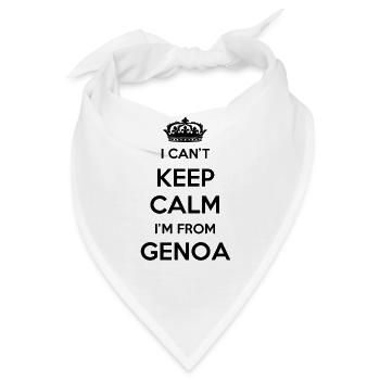 Ich Kann Nicht Ruhig Bleiben, Ich Bin Von Genua - Bandana - Weiß - Vorne