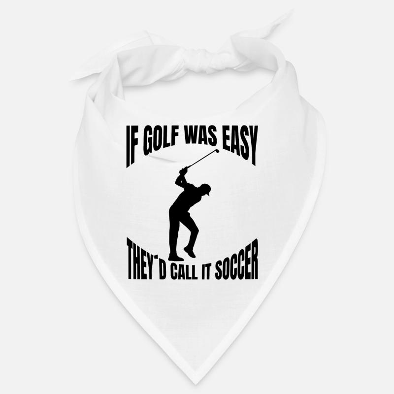 Golfspielerin Spruch Golf Golfschläger Golfball Bandana