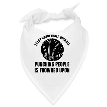 Basketball Verein Basketballliebhaber Basketballer - Bandana - Weiß - Vorne