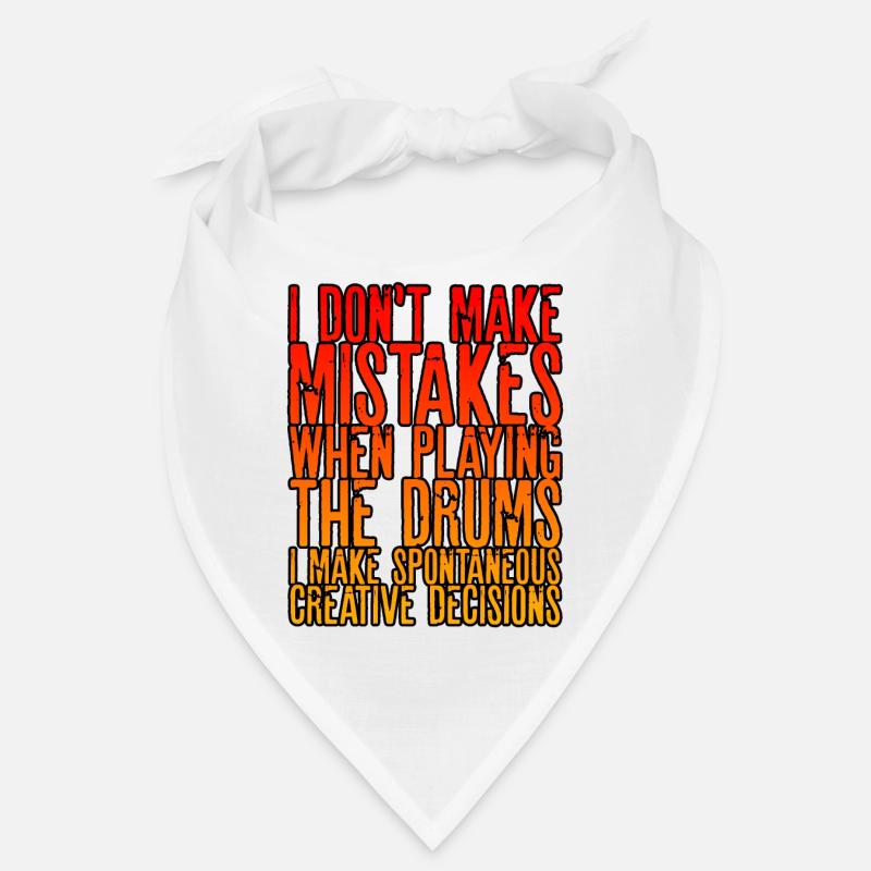 I Don't Make Mistakes When Playing The Drums 2 Bandana