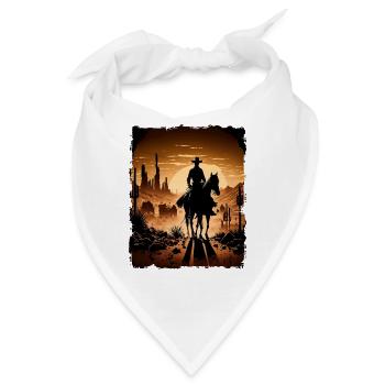 Western Cowboy Dessert - Bandana - Weiß - Vorne