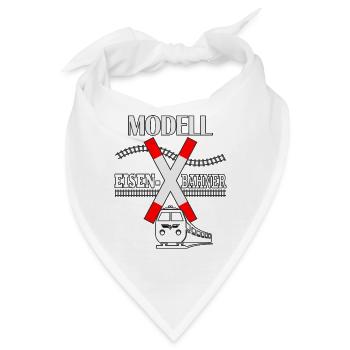 Modell Eisenbahner Lokführer - Bandana - Weiß - Vorne