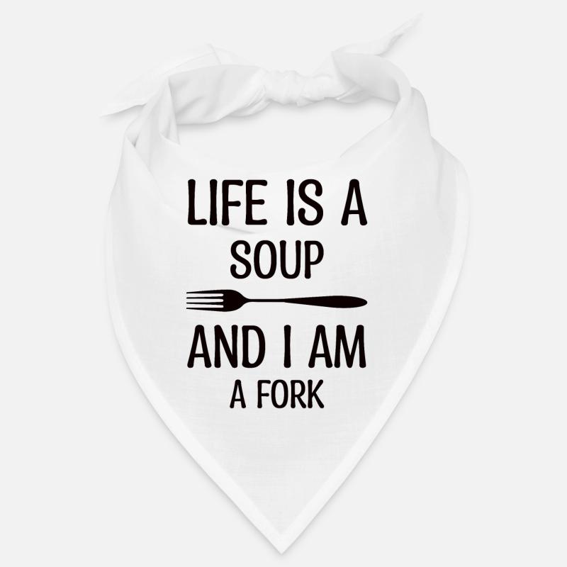 Das Leben Ist Eine Suppe Du Bist Eine Gabel Bandana