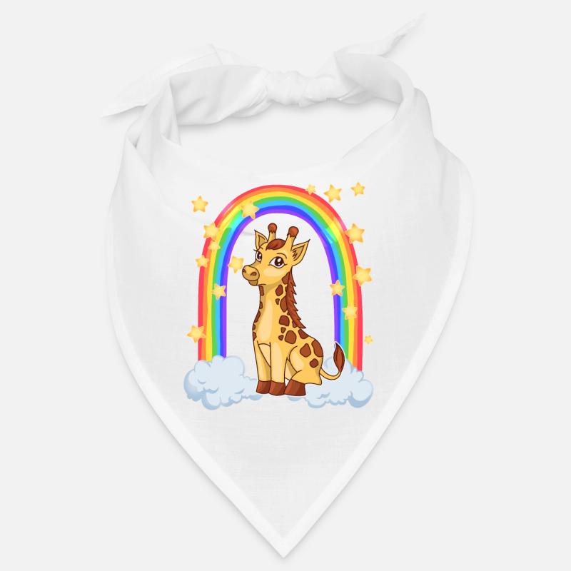 Giraffe im magischen Regenbogen Bandana
