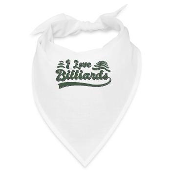 Ich liebe Billiard - Bandana - Weiß - Vorne