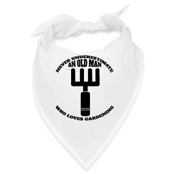 Gärtner Geschenk Hobbygärtner Obstgarten Garten - Bandana - Weiß - Vorne