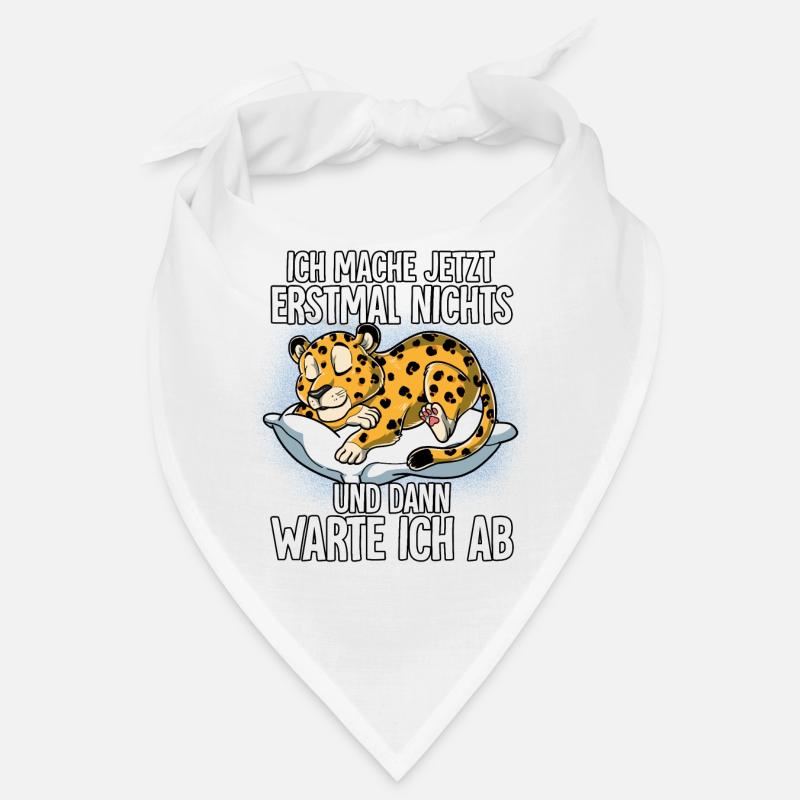 Langschläfer Leopard Müde Schlaf Bandana