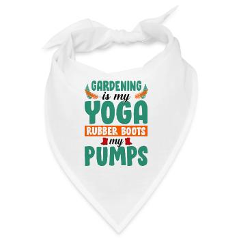 Gardening Is My Yoga Rubber Boots My Pumps Gardene - Bandana - Weiß - Vorne