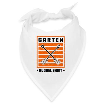 Garten Buddel Shirt Gärtner Gartenbau Gärtnern Gar - Bandana - Weiß - Vorne