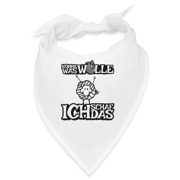Komme was Wolle ich Schaf das - Bandana - Weiß - Vorne