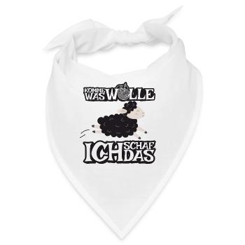Komme was Wolle ich Schaf das - Bandana - Weiß - Vorne