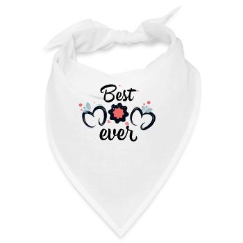 Muttertag, Muttertag, Muttertag, Muttertag, Muttertag - Bandana - Weiß - Vorne