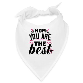 Muttertag, Muttertag, Muttertag, Muttertag, Muttertag - Bandana - Weiß - Vorne