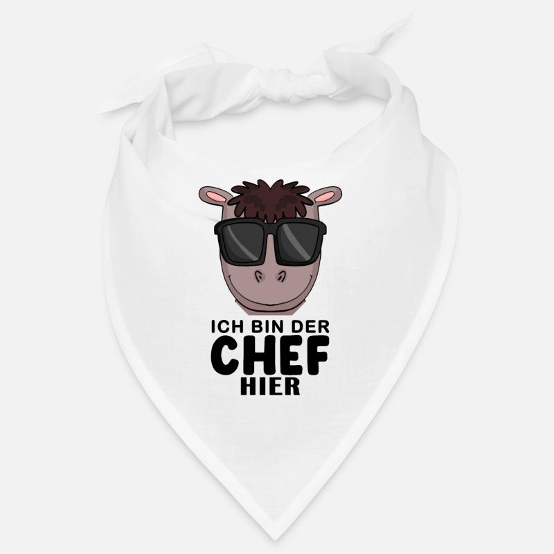 Cool Pferd Chef Spruch Bandana