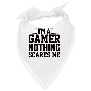Gamer Zocker Zocken Videospielen - Bandana - Weiß - Vorne