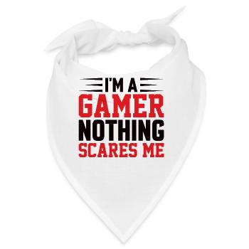 Gamer Zocker Zocken Videospielen - Bandana - Weiß - Vorne