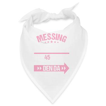 45 verheiratet Messing Hochzeit 45.Hochzeitstag - Bandana - Weiß - Vorne