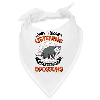 Opossum Geschenk Possum Beutelratte - Bandana - Weiß - Vorne