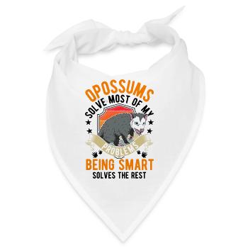 Opossum Geschenk Possum Beutelratte - Bandana - Weiß - Vorne