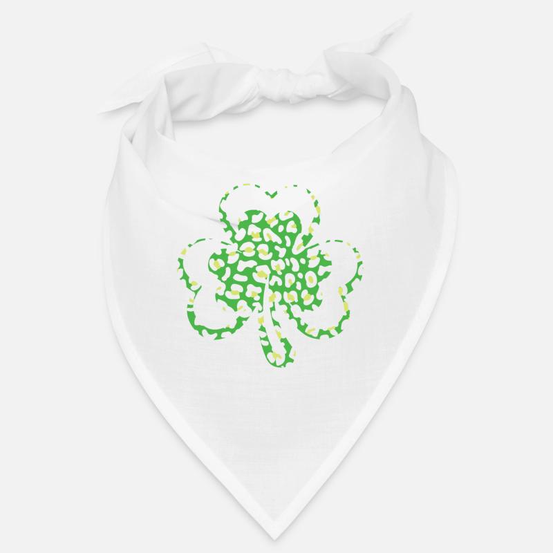 Motif Léopard Trèfle Saint Patrick Jour Bandana