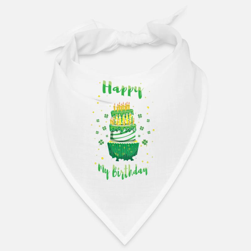 Oui Mon gâteau de naissance Trèfle Saint Patrick Fête Bandana