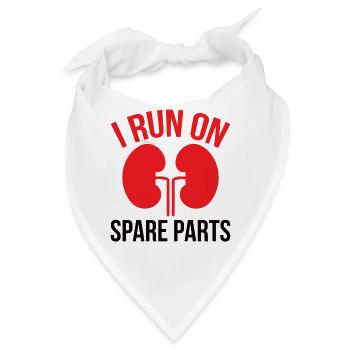 Lungetransplantation Lungenchirugie Operation - Bandana - Weiß - Vorne