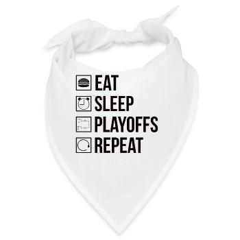 Eishockeyspieler Playoffs - Bandana - Weiß - Vorne
