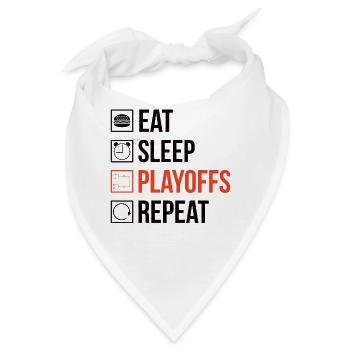 Eishockeyspieler Playoffs - Bandana - Weiß - Vorne