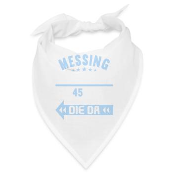 45 verheiratet Messing Hochzeit 45.Hochzeitstag - Bandana - Weiß - Vorne