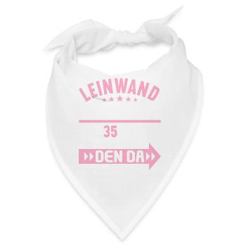 35 verheiratet Leinwand Hochzeit 35.Hochzeitstag - Bandana - Weiß - Vorne