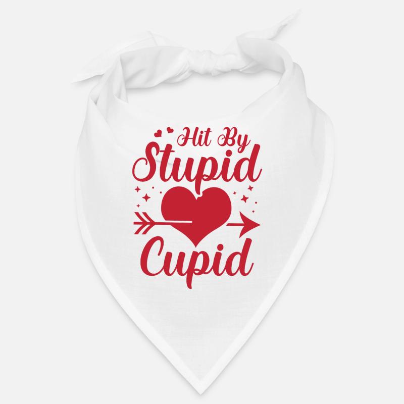 Frappé par une stupide flèche de Cupidon Humour de la Saint-Valentin Bandana