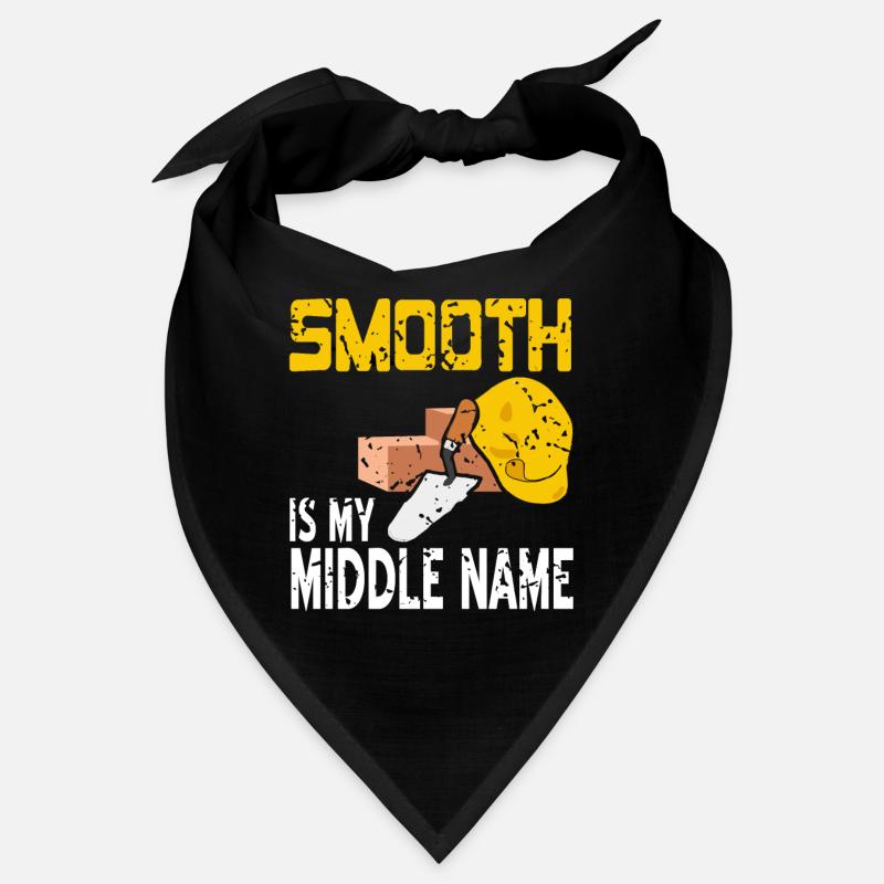 SMOOTH Is My Middle Name Funny Concrete Worker Bandana